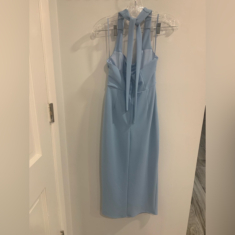 Hello Molly Blue Asymmetrical Sheath Dress Like New for Party’s and Weddings - Picture 14 of 14